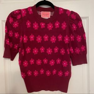 kate spade marker floral sweater